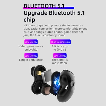 S6 Bluetooth 5.1 Pavilioane Bas Profund Wireless Căști 8D Stereo HI-FI Casti Pentru Samsung Galaxy R175 R180 xiaomi, Huawei iPhone