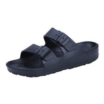 SAGACE 2020 Noua Moda pentru Bărbați Purta Plat Confortabil Pantofi de Plaja Ultra Light Dublu Cataramă Sandale Zapatos Hombre Claquette
