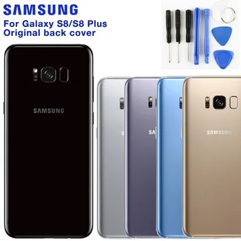 SAMSUNG Original Spate Baterie Ușa de Sticlă din Spate Caz Pentru Samsung Galaxy S8 G9500 S8 Plus S8+ SM-G SM-G955 Telefon din Spate a capacului Bateriei