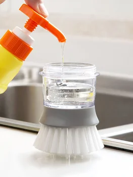 Sapun lichid Perie Adăugați Lichid de Curățare Perie de spălat Vase Spălare Perie Oală Perie Distribuitor de Apă de Curățare Utensi instrumente de bucatarie