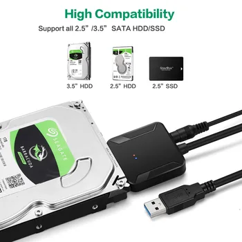SATA La USB 3.0 Transmisie Rapida Usor De Utilizat Hard Disk HDD Converti Cablu Portabil cu UE NE-a UNIT adaptor de alimentare