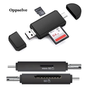 SD Card Reader USB 2.0 Cititor de Carduri TF Micro SD Cititor de Smart Adaptorul de Card de Memorie de Tip C, Cardreaders USB2.0 Micro OTG pentru Laptop