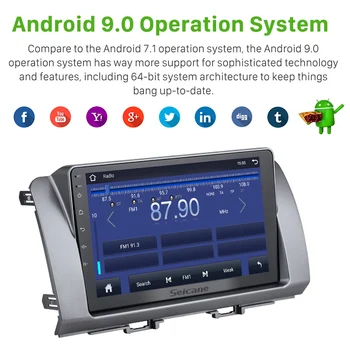 Seicane 9 inch, 2GB RAM 32GB ROM DSP IPS Auto Multimedia Player Android 10.0 GPS Navi radio Pentru 2006 Toyota BB suport Carplay