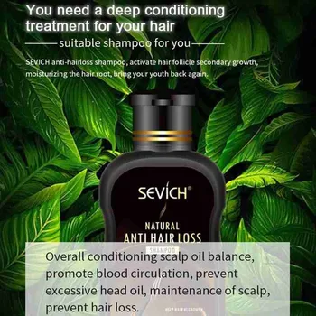 Sevich 500ML Anti Hair Loss Sampon Natural de Ghimbir Organic Cresterea Parului Plante Esență Gel Tratament pentru căderea Părului, Îngrijirea Părului Șampon
