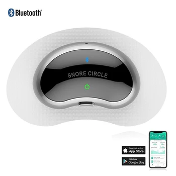 Sforăi Cerc Inteligent Bluetooth Anti Sforait Dispozitiv Gât Snore Stopper APLICAȚIE de Înregistrare de Somn Analiză 20 De Benzi Conductoare Pachet