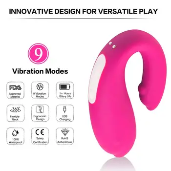 Silicon de Control de la Distanță Vibrator Adult Jucărie Sexuală pentru Femei Cuplu USB de Reincarcare G spot Vibe Masaj Stimulator Clitoris