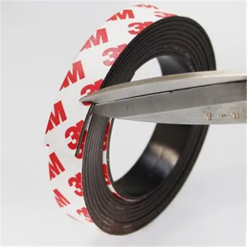Sion 1m 5m 15 x 1,5 mm de sine puternic adeziv flexibil, de bandă magnetică cauciuc moale magnet de bandă lățimea de 15 mm, grosime 1.5 mm