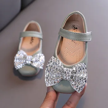 SKHEK Fete Elegante, Pantofi de Moda Noua pentru Copii Dulce Pu Papion Dans Printesa Pantofi de Copii de Călătorie Fete Pantofi Adidași