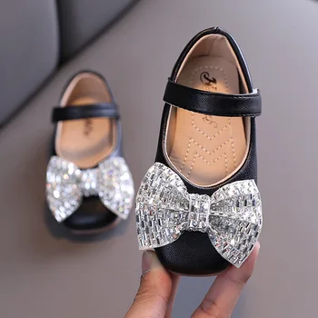 SKHEK Fete Elegante, Pantofi de Moda Noua pentru Copii Dulce Pu Papion Dans Printesa Pantofi de Copii de Călătorie Fete Pantofi Adidași