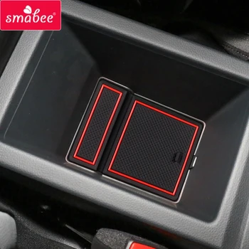 Smabee Masina Anti-Alunecare Poarta slot mat pentru Audi Q3 2019 2020 Cauciuc Coaster pahare Accesorii de Interior autocolant Auto Covorase