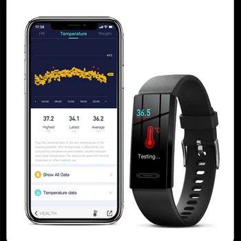 Smart Band Tensiunii Arteriale temperatura Corpului Monitor de Ritm Cardiac Brățară Inteligent Activitate Tracker de Fitness Electronice Bratara