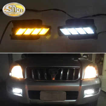 SNCN Zi cu LED-uri de Lumină Pentru Toyota Prado 120 FJ120 2003 - 2009 Accesorii Auto Impermeabila ABS 12V DRL Lampa de Ceață Decor