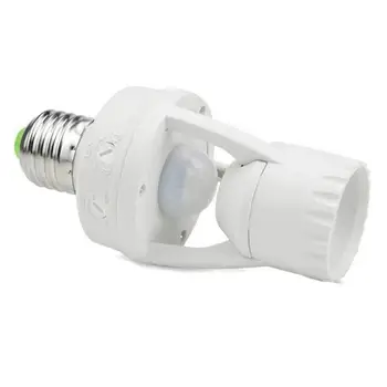 Soclu E27 PIR Senzor de Mișcare Titularul Lampă cu Lumină de Control Senzor Infraroșu Lampă de Bază Montaj 220V pentru Bec cu LED-uri de Iluminat