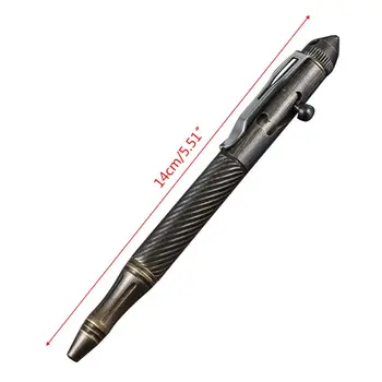 Solid lucrate Manual din Alama Gel Ink Pen Retro Twist Model de Acțiune Șurub Instrument de Scris X6HB