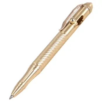 Solid lucrate Manual din Alama Gel Ink Pen Retro Twist Model de Acțiune Șurub Instrument de Scris X6HB