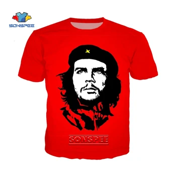 SONSPEE Che Guevara Graffiti T Cămașă Bărbați Femei Personalizate 3d de Imprimare T-Shirt Anime Vara Streetwear Casual Supradimensionat Tricou Homme