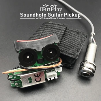 Soundhole Chitara Acustica de Preluare Undersaddle Pickup cu Micro Bord Guitarra Preamp T/V Buton pentru Acustica Violao Picătură de Transport maritim