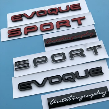 SPORT EVOQUE Litere Emblema Bar Logo-ul pentru Land Range Rover SV Autobiography ULTIMATE Edition Bar Insigna de Styling Auto Portbagaj Autocolant