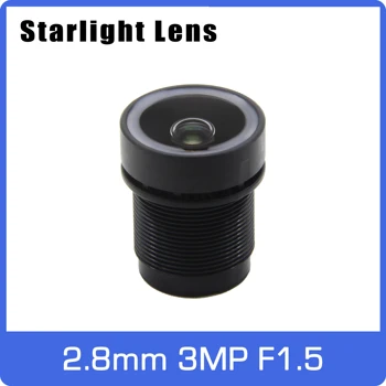 Starlight Obiectiv 3MP 2.8 mm Fix Diafragma F1.5 Unghi mai Mare Pentru SONY IMX290/291/307/327 Lumină Scăzută CCTV AHD Camera IP Transport Gratuit