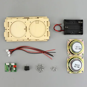 STEM de Învățare Non Toxice ABS Baterii Electronice de Sunet Amplificator DIY Cutie Difuzor Bluetooth Kit Manual Experiment științific