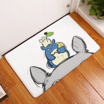 Stil De Desen Animat Decorative De Interior Podea Mat Bucătărie Covor Totoro Imprimare Anti-Alunecare, Baie Covor Decor Acasă Intrarea Preș
