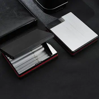 Stilul de afaceri 20BUC Țigară de Stocare de Caz Windproof de Încărcare USB de Bricheta din Aliaj de Aluminiu Unisex Țigară Cutie de Depozitare