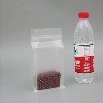 StoBag 50pcs Transparentă Mată Octogon Pungi de Plastic Sigilate cu Fundul Pătrat Auto-etanșare PE Fructe Uscate de Orez Alimente Pungi Sigilate