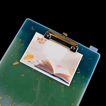 Strălucitoare Rășină Folder planseta de Silicon Mucegai Folie de Aur Pachetului DIY Folder planseta de Silicon, Rășină Mucegai