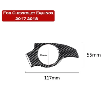 Styling Auto Autocolante Pentru Chevrolet Equinox 2017 2018 2019 Fibra De Carbon Consola Centrala Start Stop Motor Cu Aprindere Prin Buton Brelocuri