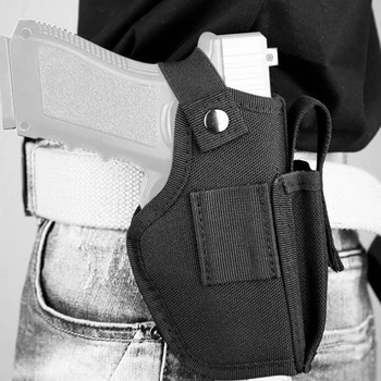Stânga Dreapta Toc de Pistol pentru Glock 17 19 Beretta M9 P226 1911 Pistol Universal Talie Transporta Ascuns Pistolul Caz Mag Pouch