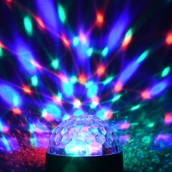 Sunet Activat de Rotație Minge Disco Lumini de Partid Strobe Light 3W RGB LED Lumini de Scena Pentru Crăciun Acasă KTV Petrecere, Spectacol Nunta