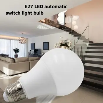 Sunet+Senzor de Lumină de Control E27 Lampă cu LED-uri Automate Senzor Inteligent Bec Lumina Radar Senzor de Mișcare Bec Grădină Coridor Hol