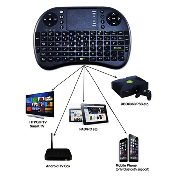 SUNGI engleză Versiunea 2.4 GHz Wireless Tastatura Mini I8 Aer Fly Mouse-ul de la Distanță Tastatura Cu receptor USB Pentru Smart TV, Laptop