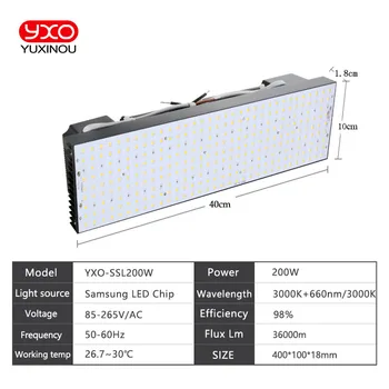 Super-luminos 200W Samsung LM301B LM301H Estompat LED Lampă UV, IR led-uri cresc light driver Meanwell Pentru Creșterea Plantelor de Iluminat