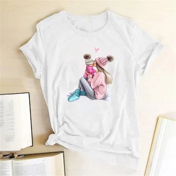 Super Mama Print T Shirt Femei Dragostea Mamei T-shirt Harajuku Mama Tricou Vogue Topuri Tricou Femme Vogă Vara 2020 Haine