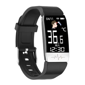 T1S Sport Ceas Inteligent ritmului Cardiac și a Temperaturii Brățară de Monitorizare 1.14 Inch Bărbați și Femei IP67 rezistent la apa Smartwatch