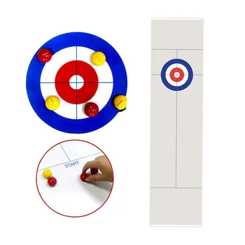 Tabelul Curling Joc De Masă Shuffleboard Set Joc De Familie Jucărie Pentru Petrecere Acasă Cadou Copil Și Adult Masa De Joc Curling Set Practice