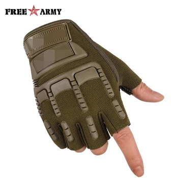 Tactic Jumătate Degetul Mănuși Militare Bărbați în aer liber, de Formare de Sport de Protecție Mănuși de Echitatie Drumeții Non-alunecare Respirabil ST-001