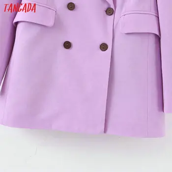Tangada moda femei violet sacou maneca lunga stil coreea femei sacou office doamnelor new sosire toamna uza SL404