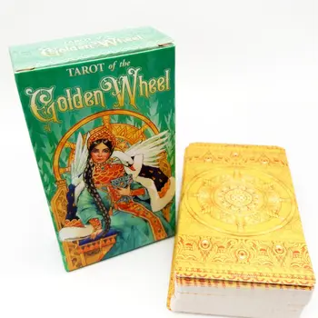 Tarot Roata de Aur 78 Pachet de Cărți de Tarot Joc de Bord Petrecere de Familie Oracle Divinație Joc