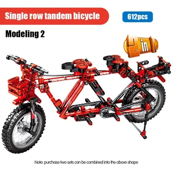 Technic Serie de Biciclete de Munte Blocuri Jucarii 306 / 612PCS DIY Mecanic de Biciclete Cărămizi Set Transformabile Model Copii Baieti Cadouri