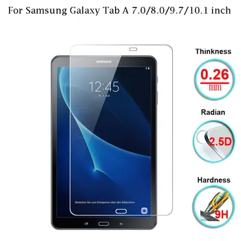 Temperat Film Pentru Samsung Galaxy Tab 7.0, 8.0 și 9.7 10 10.1 inch T280 T285 T350 T355 T550 T580 T585 Ultra Clear Screen Protector