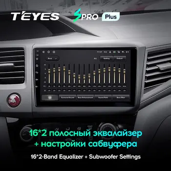 TEYES SPRO Plus Pentru Honda Civic 9 FB FD FK 2011 - Radio Auto Multimedia Player Video de Navigare GPS Android 10 Nu 2din 2 din
