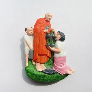 Thailanda Călugăr Rășină Frigider Manget Călătorie Suvenir Cadou DIY Acasă Moderne de Decor Bucatarie