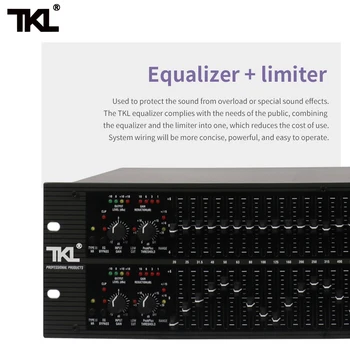 TKL 2231 profesionale egalizator EQ echilibru mixer dual 3U echilibrat efect de reducere a zgomotului Procesor Audio Pentru Scena DJ