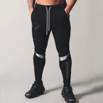 Toamna Pantaloni Casual Barbati Slim Joggers Trening Negru Rulează Pantaloni Sport De Sex Masculin De Gimnastică Antrenament De Fitness Bumbac Pantaloni Funduri