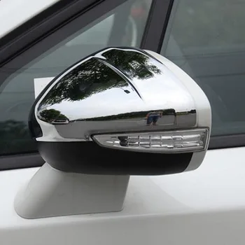 Tonlinker Exterioare oglinda Retrovizoare Auto Capac pentru CITRO-N DS4 S/DS5 LS/DS6 2013-20 Styling Auto 2 BUC ABS Cromat Capac autocolante