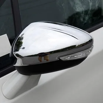 Tonlinker Exterioare oglinda Retrovizoare Auto Capac pentru CITRO-N DS4 S/DS5 LS/DS6 2013-20 Styling Auto 2 BUC ABS Cromat Capac autocolante
