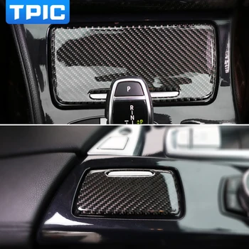 TPIC de Interior din Fibra de Carbon Autocolant Masina tava de Cenusa cutie de depozitare Panou Capac Scrumiera auto decal Pentru BMW F10 2011-2017 accesorii auto