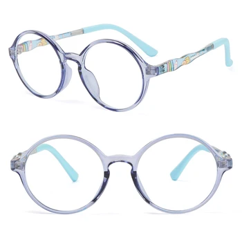 TR90 Anti-albastru Copii Ochelari Copii Băieți Fete Calculator Protectia Ochilor Ochelari de vedere Ultra Light Cadru Moda Portabil Glas